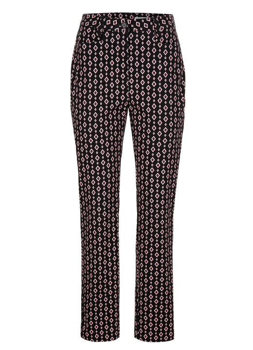 Hosen - Hose in Minimal-Dessinierung Ansicht 4 Hosen - Hose in Minimal-Dessinierung, in Größe 019 bis 052, in Farbe SCHWARZ-GELB Ansicht 4