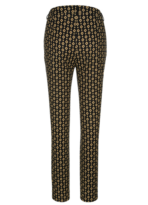 Hosen - Hose in Minimal-Dessinierung Ansicht 2 Hosen - Hose in Minimal-Dessinierung, in Größe 019 bis 052, in Farbe SCHWARZ-GELB Ansicht 2