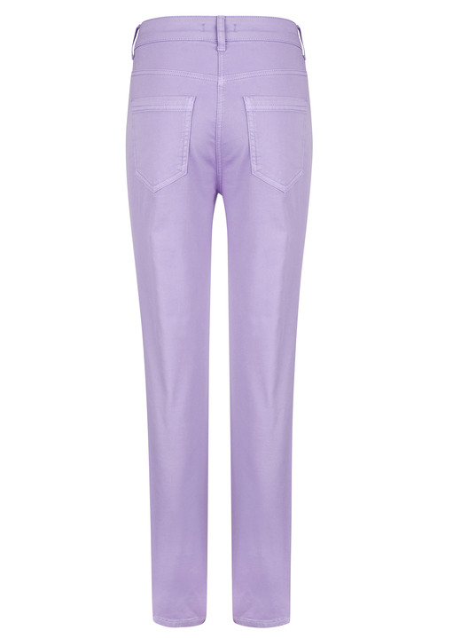 Hosen - Hose mit floraler Stickerei Ansicht 2 Hosen - Hose mit floraler Stickerei, in Größe 019 bis 048, in Farbe FLIEDER Ansicht 2