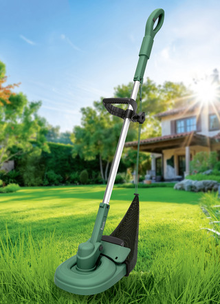 RuWi Akku-Trimmer mit Fangnetz