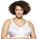 Soft-BH - Glamorise Stütz-BH mit Vorderverschluss – Farbe WEISS – Ansicht 1 Soft-BH - Glamorise Stütz-BH mit Vorderverschluss, in Größe 085 bis 130, in Cup H, in Farbe WEISS – Farbe WEISS – Ansicht 1