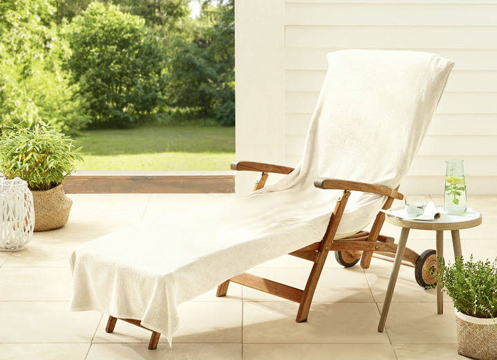 Kissen, Polster & Auflagen - Dyckhoff-Schonbezüge aus Frottee, in Größe 300 (für Hochlehner, ca. 60x130 cm) bis 301 (für Liegen, ca. 70x200 cm), in Farbe ORANGE Ansicht 7