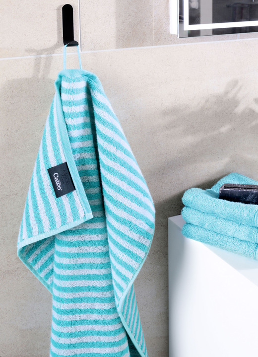 Frottier Handtücher - Frottier-Serie in saugstarker Baumwollqualität von Cawö Ansicht 2 Frottier Handtücher - Frottier-Serie in saugstarker Baumwollqualität von Cawö, in Größe 200 (1 Handtuch, 50/100 cm) bis 204 (1 Duschtuch, 70/140 cm), in Farbe TÜRKIS Ansicht 2