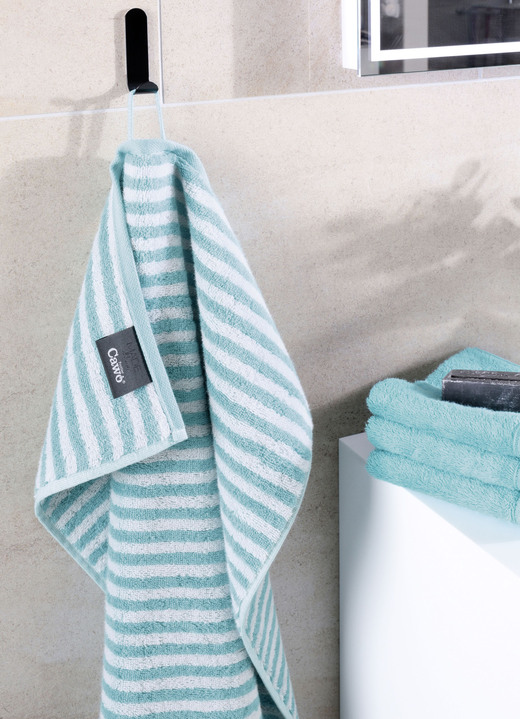 Frottier Handtücher - Frottier-Serie in saugstarker Baumwollqualität von Cawö, in Größe 200 (1 Handtuch, 50/100 cm) bis 204 (1 Duschtuch, 70/140 cm), in Farbe TÜRKIS Ansicht 10