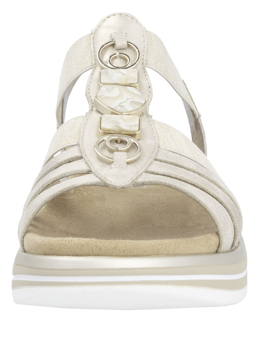 Sandaletten & Pantoletten - Remonte Riemchen-Sandale mit Metallschmuck, in Größe 036 bis 042, in Farbe MATTGOLD Ansicht 2