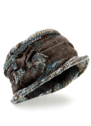 Warmer Damen-Hut mit Krempe