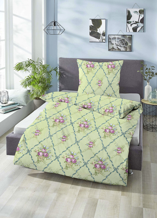 Bettwäschegarnituren - Bettwäsche-Garnitur in kuschelweicher Qualität Ansicht 7 Bettwäschegarnituren - Bettwäsche-Garnitur in kuschelweicher Qualität, in Größe 112 (80/80 cm + 135/200 cm) bis 412 (4-teiliges Sparset), in Farbe BLAU Ansicht 7