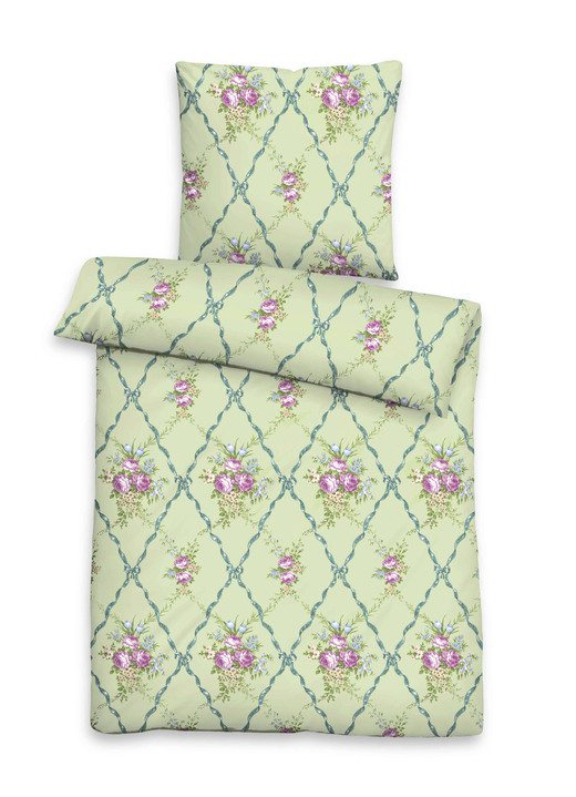 Bettwäschegarnituren - Bettwäsche-Garnitur in kuschelweicher Qualität, in Größe 112 (80/80 cm + 135/200 cm) bis 412 (4-teiliges Sparset), in Farbe GELB Ansicht 8