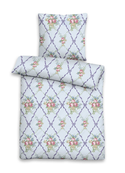 Bettwäschegarnituren - Bettwäsche-Garnitur in kuschelweicher Qualität Ansicht 2 Bettwäschegarnituren - Bettwäsche-Garnitur in kuschelweicher Qualität, in Größe 112 (80/80 cm + 135/200 cm) bis 412 (4-teiliges Sparset), in Farbe BLAU Ansicht 2