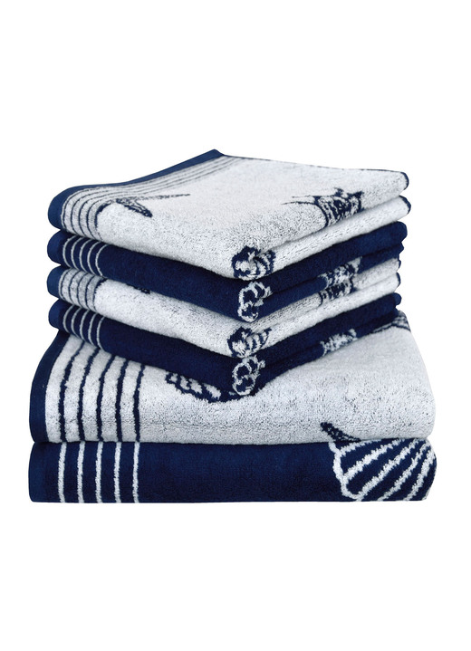 Handtücher - Frottier-Serie von Dyckhoff aus 100% Baumwolle Ansicht 4 Handtücher - Frottier-Serie von Dyckhoff aus 100% Baumwolle, in Größe 200 (Handtuch, 50x100 cm) bis 204 (Duschtuch, 70x140 cm), in Farbe GRAU Ansicht 4