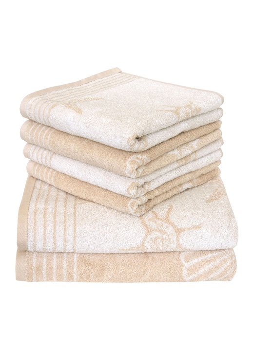 Handtücher - Frottier-Serie von Dyckhoff aus 100% Baumwolle Ansicht 7 Handtücher - Frottier-Serie von Dyckhoff aus 100% Baumwolle, in Größe 200 (Handtuch, 50x100 cm) bis 204 (Duschtuch, 70x140 cm), in Farbe GRAU Ansicht 7