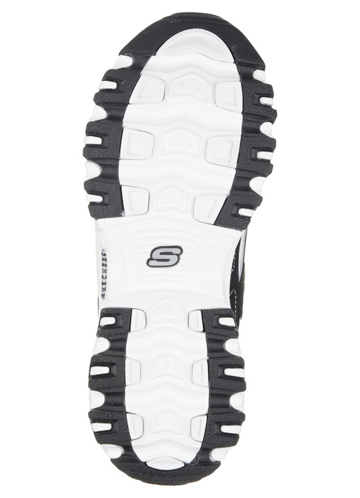 Slipper & Schnürschuhe - SKECHERS, sportliche Damen-Sneaker, mit herausnehmbarem Fußbett, in Größe 036 bis 042, in Farbe SCHWARZ-WEISS Ansicht 3