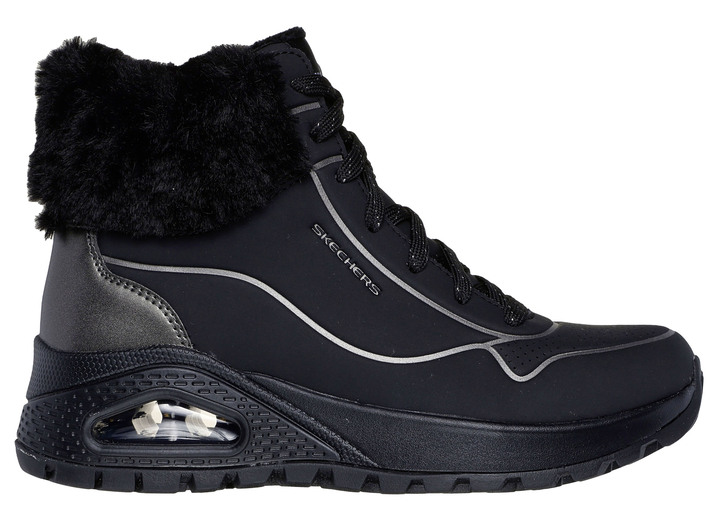 Stiefel & Stiefeletten - SKECHERS, gefütterte Damen-Boots, Winterschuhe, mit flauschigem Plüschkragen, in Größe 036 bis 041, in Farbe ECRU Ansicht 11