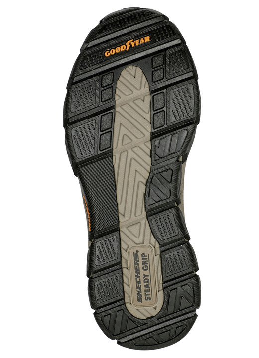 Slipper & Schnürschuhe - SKECHERS, bequeme Herren-Slipper, mit geformter Slip-Ins Fersenplatte, in Größe 040 bis 046, in Farbe SCHWARZ Ansicht 8