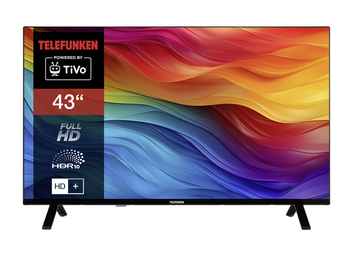 Fernseher - Telefunken XFTO750S Full-HD-Smart-LED-Fernseher-TV-32'', in Farbe SCHWARZ Ansicht 1