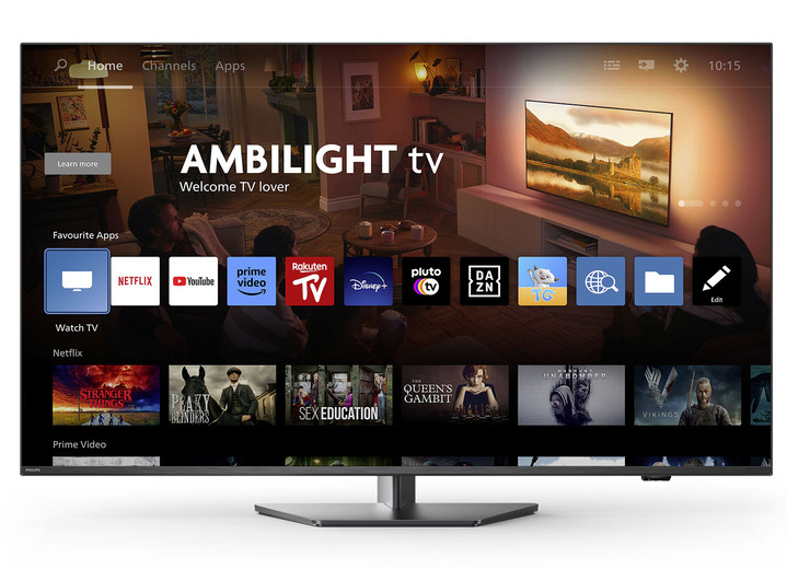 Fernseher - Philips The One 4K Ultra-HD Ambilight-LED-TV, in Farbe ANTHRAZIT Ansicht 13
