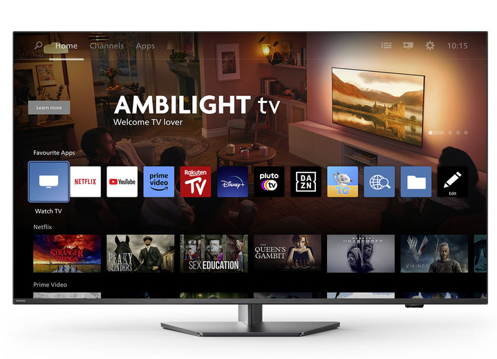 Fernseher - Philips The One 4K Ultra-HD Ambilight-LED-TV, in Farbe ANTHRAZIT Ansicht 8