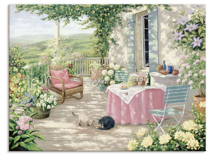 Landschaft - Leinwandbild auf Keilrahmen, in Farbe BUNT Ansicht 2