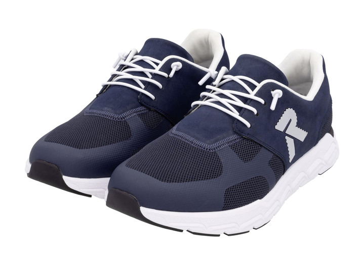 Slipper & Schnürschuhe - Rieker Sneaker mit elastischer Zierschnürung, in Größe 040 bis 047, in Farbe DUNKELBLAU Ansicht 4