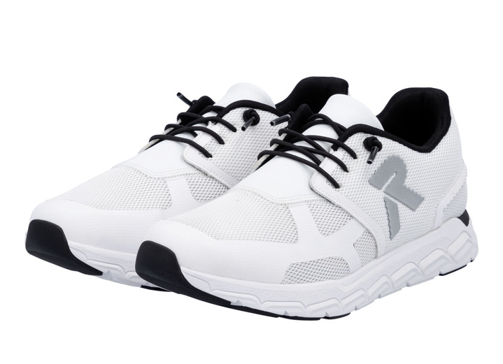 Slipper & Schnürschuhe - Rieker Sneaker aus teilweise beschichtetem Meshmaterial Ansicht 4 Slipper & Schnürschuhe - Rieker Sneaker aus teilweise beschichtetem Meshmaterial, in Größe 036 bis 043, in Farbe WEISS Ansicht 4