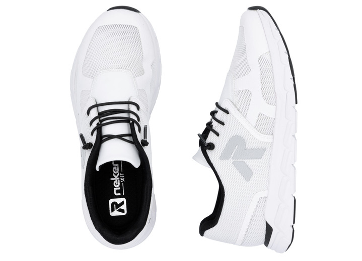 Slipper & Schnürschuhe - Rieker Sneaker aus teilweise beschichtetem Meshmaterial Ansicht 7 Slipper & Schnürschuhe - Rieker Sneaker aus teilweise beschichtetem Meshmaterial, in Größe 036 bis 043, in Farbe WEISS Ansicht 7