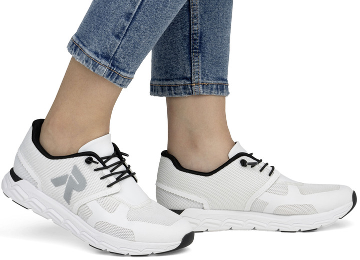 Slipper & Schnürschuhe - Rieker Sneaker aus teilweise beschichtetem Meshmaterial Ansicht 8 Slipper & Schnürschuhe - Rieker Sneaker aus teilweise beschichtetem Meshmaterial, in Größe 036 bis 043, in Farbe WEISS Ansicht 8