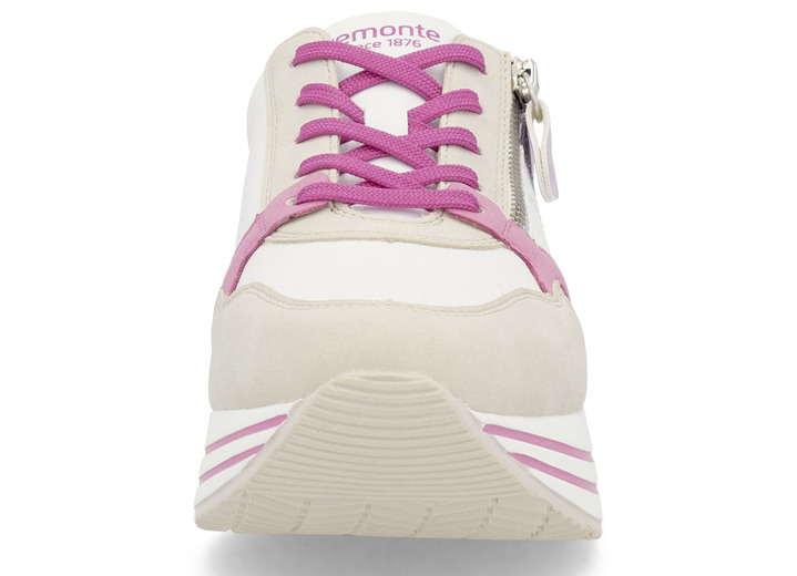 Slipper & Schnürschuhe - Remonte Schnür-Sneaker aus Nappaleder, in Größe 036 bis 042, in Farbe CREME-BUNT Ansicht 5