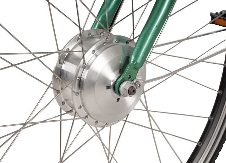 - Zeitlos, elegantes City-E-Bike mit komfortabler Ausstattung  , in Farbe GRÜN Ansicht 4