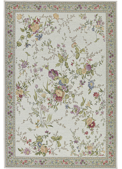 Klassisch - Gewebte Brücken und Teppiche, in Größe 103 (Brücke, 60x 90 cm) bis 309 (Bettumrandung:  2 Vorlegern, je 60x90 cm und 1 Läufer, 70x220 cm), in Farbe SCHWARZ Ansicht 7