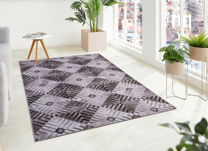 Modern - Teppiche mit robuster und pflegeleichter Oberfläche, in Größe 109 (Brücke, 50 x 80 cm) bis 249	(Teppich,	160 x 230 cm), in Farbe BEIGE Ansicht 1