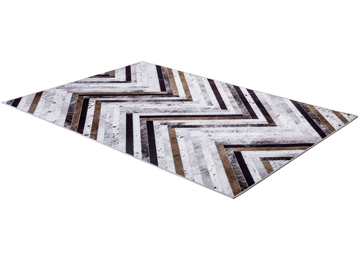 Klassisch - Robuste und pflegeleichte Teppiche, in Größe 113 (Brücke, 70 x 140 cm) bis 249 (Teppich, 160 x 230 cm), in Farbe GRAU Ansicht 3