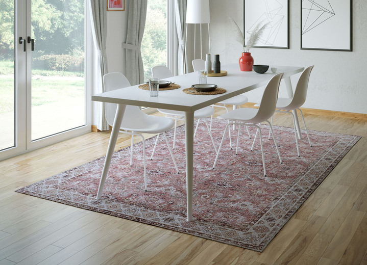 Modern - Pflegeleichte Teppiche von Gino Falcone, in Größe 113 (Brücke, 70 x 140 cm) bis 278 (Teppich, 190 x 290 cm), in Farbe ROST Ansicht 1
