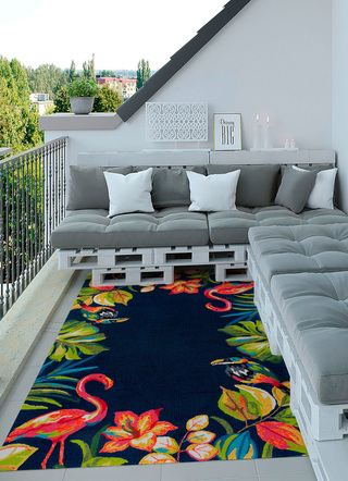 Modern - Indoor / Outdoor geeignete Brücke und Teppiche, in Größe 120 (Brücke, 100 x 200 cm) bis 278 (Teppich, 190 x 290 cm), in Farbe MULTICOLOR – Farbe MULTICOLOR – Ansicht 