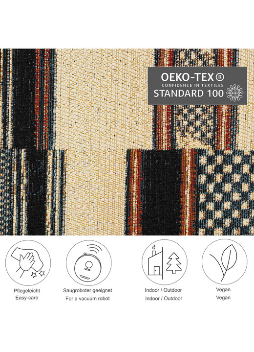 Modern - Brücke und Teppich für den Innen- und Außenbereich, in Größe 110 (Brücke, 60 x 100 cm) bis 299 (Teppich, 300 x 400 cm), in Farbe BEIGE Ansicht 4