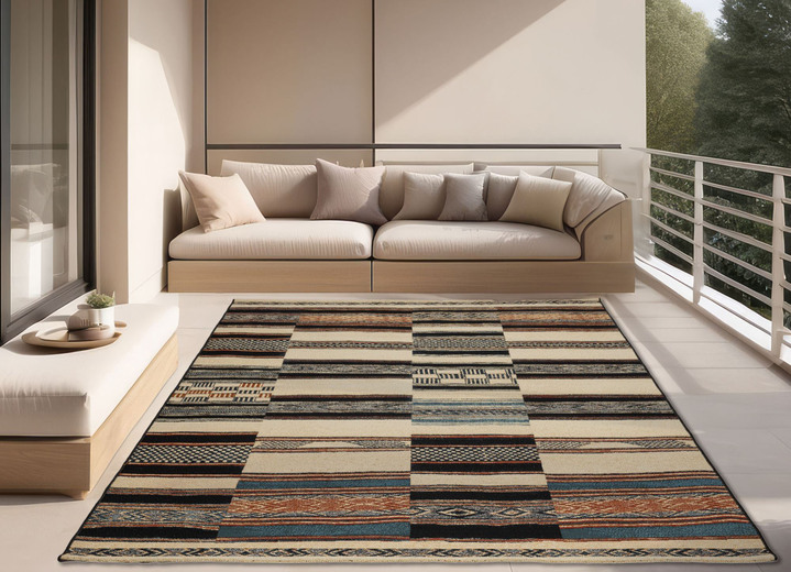 Modern - Brücke und Teppich für den Innen- und Außenbereich, in Größe 110 (Brücke, 60 x 100 cm) bis 299 (Teppich, 300 x 400 cm), in Farbe BEIGE Ansicht 2