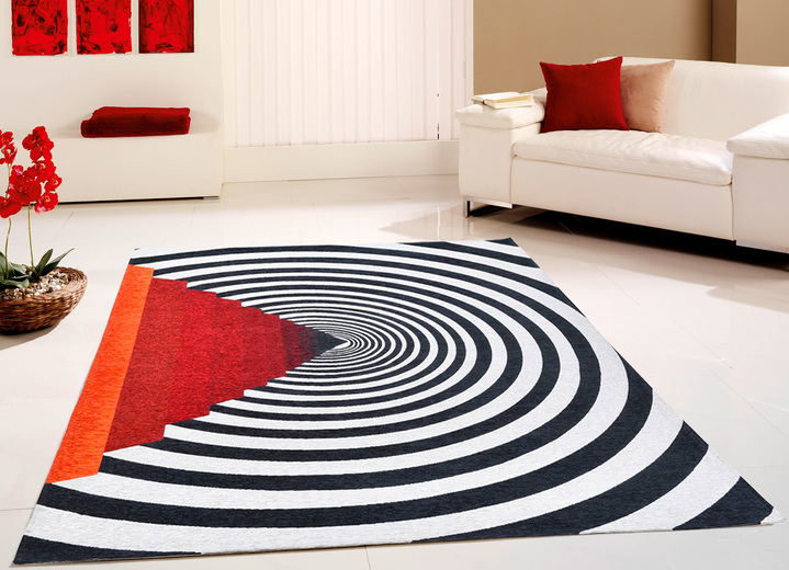 Modern - Hochwertige Brücken und Teppiche von Gino Falcone, in Größe 100 (Teppich, 100 x 100 cm) bis 278 (Teppich, 190 x280 cm), in Farbe MULTICOLOR Ansicht 2