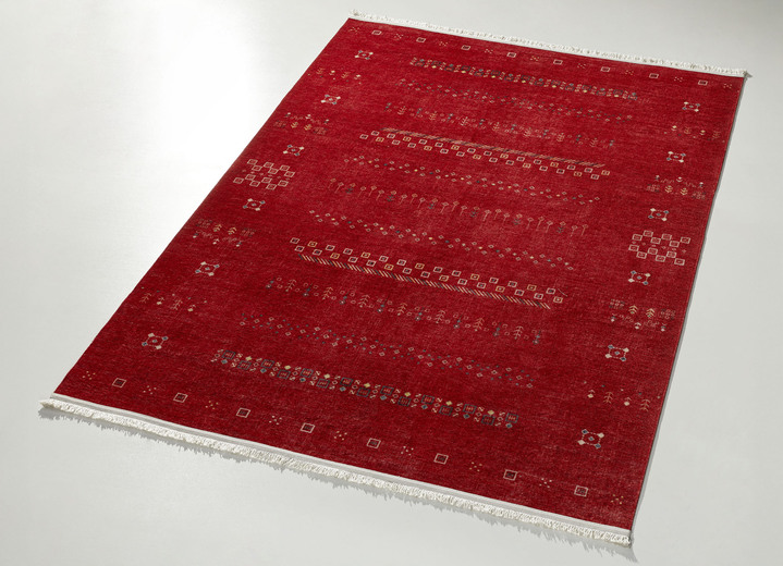 Klassisch - Edle Brücken und Teppiche, in Größe 113 (Brücke, 80x150 cm) bis 282 (Teppich, 200x290 cm), in Farbe ROT Ansicht 1