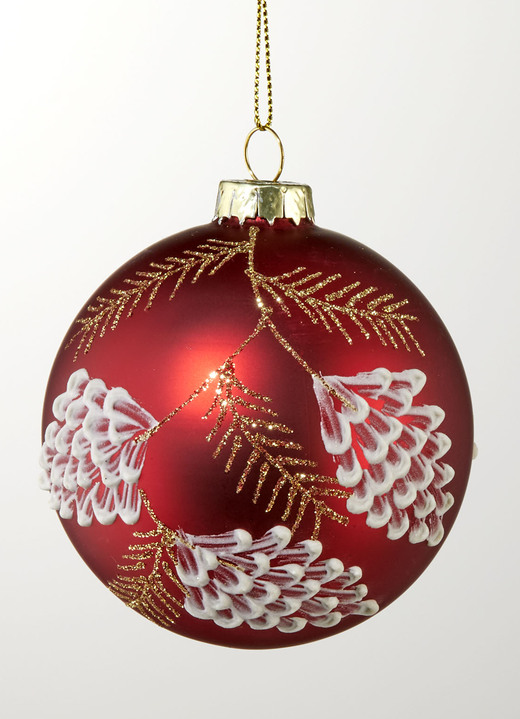 Christbaumschmuck - Festlicher Christbaumschmuck, in Farbe ROT, in Ausführung Baumspitze Ansicht 4