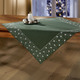 Tischdecken - Tisch- und Raumdekoration mit Glitzergarn, in Größe 130 (Deckchen, 35/ 50 cm) bis 404 (Kissenbezug, 40/ 40 cm), in Farbe ROT – Farbe GRÜN – Ansicht 4