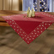 Tischdecken - Tisch- und Raumdekoration mit Glitzergarn, in Größe 130 (Deckchen, 35/ 50 cm) bis 404 (Kissenbezug, 40/ 40 cm), in Farbe ROT – Farbe ROT – Ansicht 3