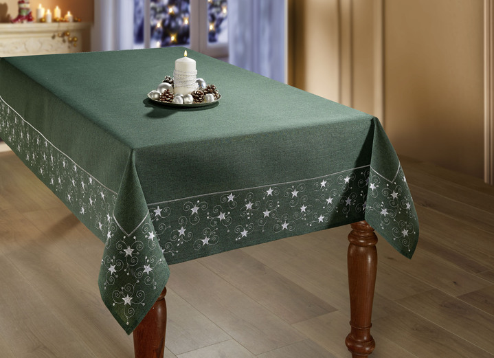 Tischdecken - Tisch- und Raumdekoration mit Glitzergarn, in Größe 130 (Deckchen, 35/ 50 cm) bis 404 (Kissenbezug, 40/ 40 cm), in Farbe ROT Ansicht 17