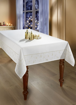 Tisch- und Raumdekoration mit Glitzergarn