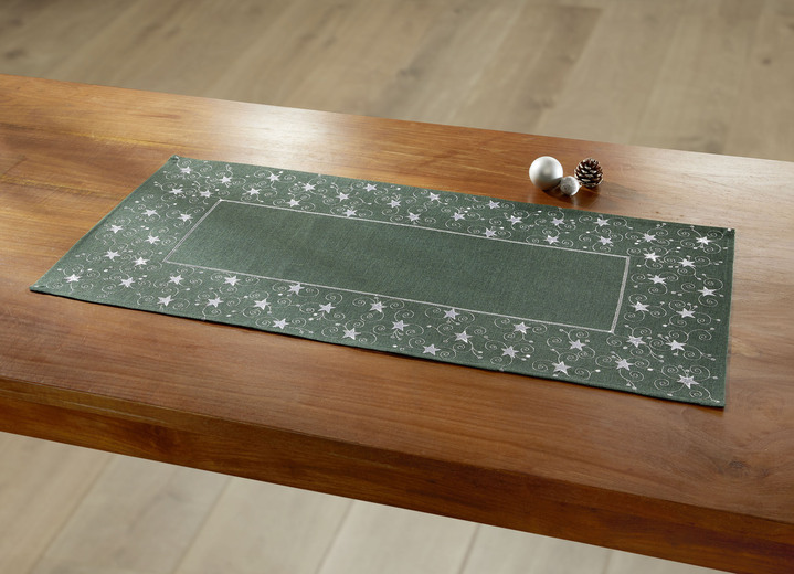 Tischdecken - Tisch- und Raumdekoration mit Glitzergarn, in Größe 130 (Deckchen, 35/ 50 cm) bis 404 (Kissenbezug, 40/ 40 cm), in Farbe ROT Ansicht 14