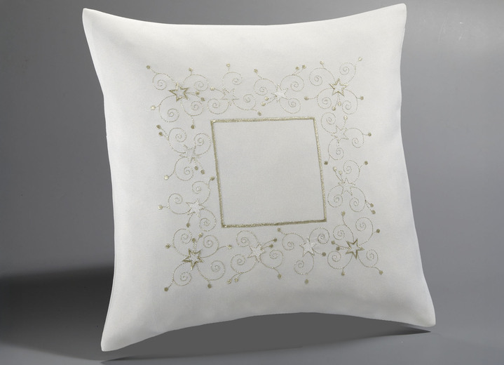 Tischdecken - Tisch- und Raumdekoration mit Glitzergarn, in Größe 130 (Deckchen, 35/ 50 cm) bis 404 (Kissenbezug, 40/ 40 cm), in Farbe ROT Ansicht 7