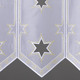 Kurzgardinen - Edler Kurzstore mit Plauener Stickerei – Farbe WEISS-GOLD – Ansicht 2 Kurzgardinen - Edler Kurzstore mit Plauener Stickerei, in Größe 786 (H45xB 96 cm) bis 791 (H45xB160 cm), in Farbe WEISS-GOLD – Farbe WEISS-GOLD – Ansicht 2