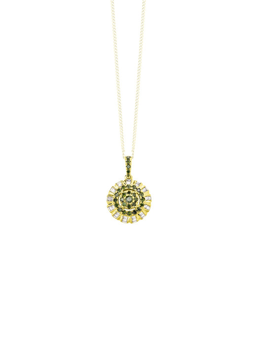 Anhänger - Anhänger mit Brillanten und Baguette-Diamanten Ansicht 2 Anhänger - Anhänger mit Brillanten und Baguette-Diamanten, in Farbe  Ansicht 2