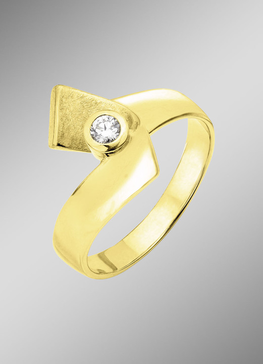 Schmuck & Uhren - Vollendete Form: Damenring mit Brillant, in Größe 160 bis 220, in Farbe  Ansicht 1