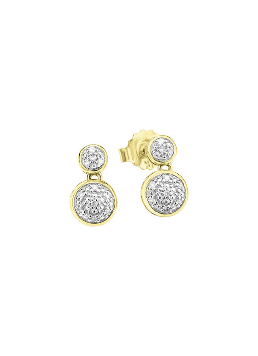 Ohrschmuck - Bewegliche Ohrstecker mit Diamanten Ansicht 2 Ohrschmuck - Bewegliche Ohrstecker mit Diamanten, in Farbe  Ansicht 2