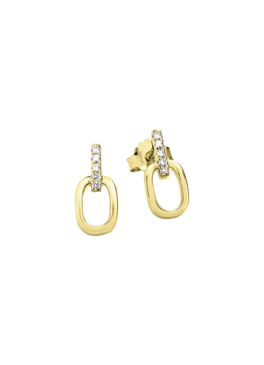 Ohrschmuck - Funkelnde Ohrstecker mit 10 Brillanten Ansicht 2 Ohrschmuck - Funkelnde Ohrstecker mit 10 Brillanten, in Farbe  Ansicht 2