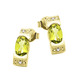 Ohrschmuck - Frische trifft Eleganz – Ohrstecker mit Peridot und Diamanten, in Farbe  – Ansicht 2